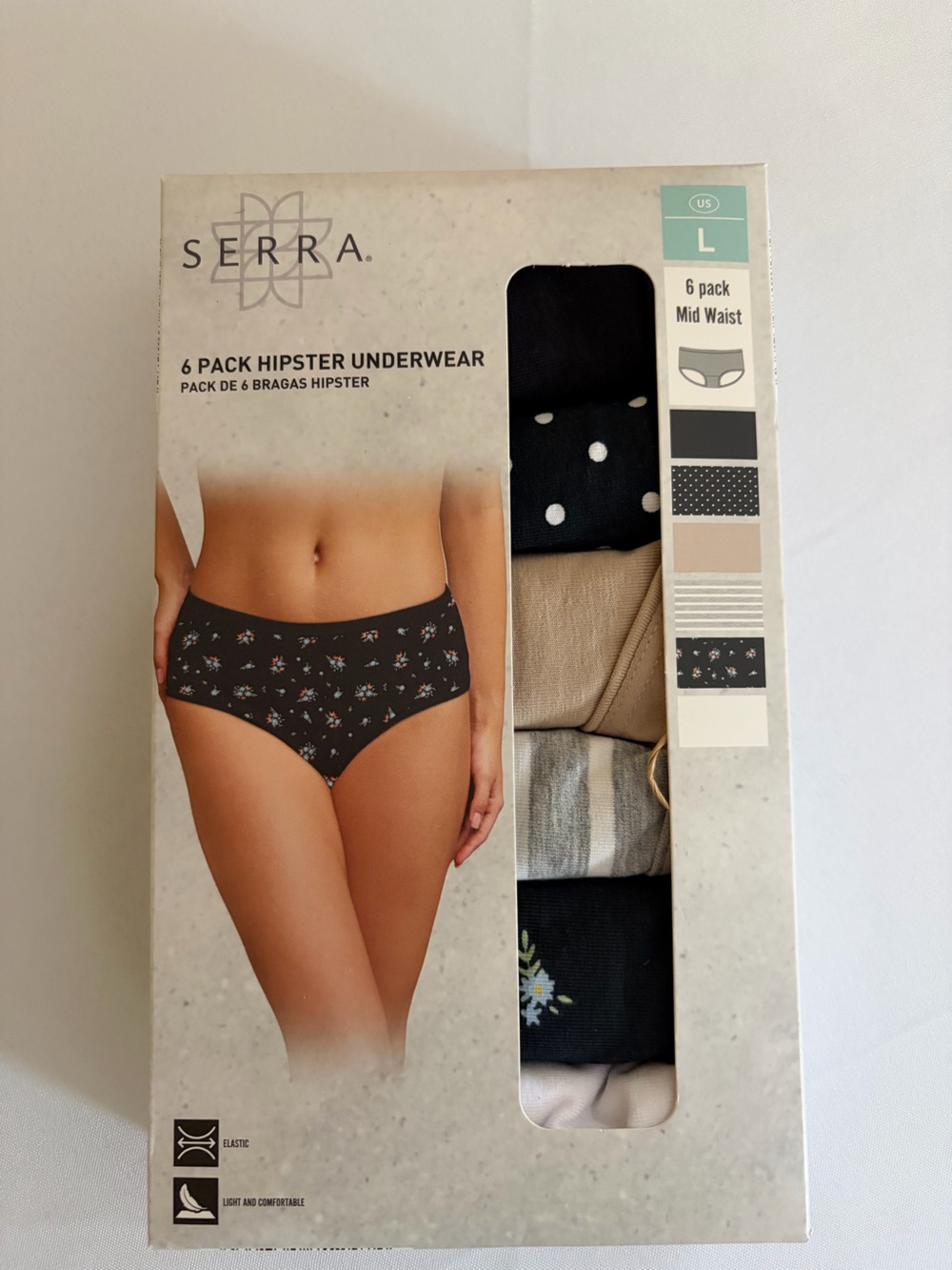 Serra Women's Briefs Pack - Black, Beige, Cream